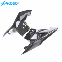 AKOSO Pre-preg 3K fibra de carbono accesorios motocicleta fibra de carbono asiento trasero Panel lateral para BMW S1000RR 2015-2018