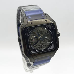 Montre de luxe SEILOCE avec logo, nouveau mouvement NH70, boîtier en acier inoxydable de 38 mm avec cadran ajouré résistant à l'eau - Product Image 6