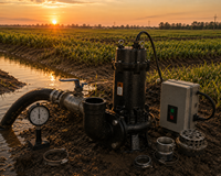 Pompe à eaux usées SQHB 4HP submersible 2,5 pouces 37m3/h triphasée pour l'irrigation agricole et le drainage des fermes