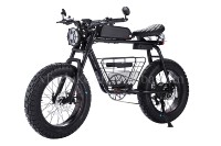 Nouveautés : Vélo électrique super rétro 20 pouces avec moteur Bafang et pneus larges 73