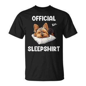Camiseta oficial para dormir del Yorkshire Terrier, linda camiseta para amantes de los perros Yorkie - Product Image 1