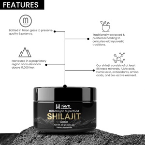 Acide Fulvique Naturel 85+ Complexe de Minéraux Traces Antioxydant Énergie Immunité Soutien Adultes Hommes Résine de Shilajit Pot de 30g Durée 24 Mois - Product Image 4