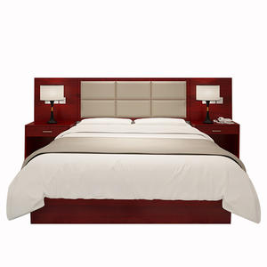 आधुनिक आधुनिक ठोस लकड़ी पर्यावरण के अनुकूल होटल बेडरूम फर्नीचर किफायती डिजाइन और होटल बिस्तर के साथ सेट - Product Image 1