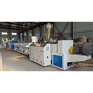 Doppelschneckenextruder Automatische Hochleistungs-<span class=keywords><strong>UPVC</strong></span>/CPVC-Rohrfertigungsanlage Motorlager Getriebe für Profilstangen - Product Image 1