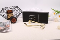 Ensemble de coupe-mèches et éteignoirs minimalistes en acier inoxydable pour bougies, avec emballage magnétique, pour l'aromathérapie à domicile