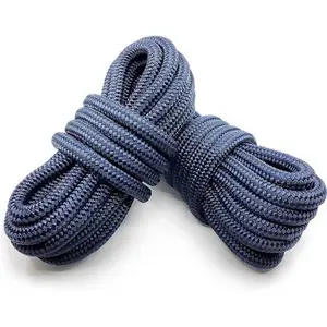 3/8 Zoll 1/2 Zoll Nylon Polyester Polypropylen geflochtene Seefisch Docklinie doppelt geflochtenes Seil für Bootsdocking