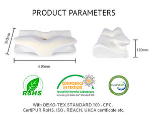 पीठ गर्दन और कंधे के लिए आकार की मेमोरी फोम तकिया को तितली कर्षण बैकरेस्ट के लिए दर्द भरी स्मृति कपास से राहत मिलती है - Product Image 4