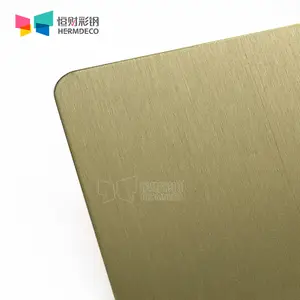 Pvd coating colored decorative brushed steel plate hairline stainless steel sheet