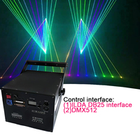 Topflashstar 10W RGB Laser Light DMX512 App Control DJ Laser Show Stage Light for Wedding Party Nightclub Disco