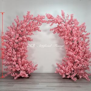 Arco de Árbol de Flores de Cerezo Artificiales de Acero Inoxidable/Seda Multicolor, Venta al por Mayor de Fábrica DKB, Tamaño Personalizable, para Pascua y Graduación - Product Image 3