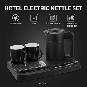 Hotel guest room fashion 600ml bollitore elettrico Set di vassoi di benvenuto forniture per elettrodomestici dell'hotel - Product Image 2