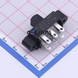 S602031TS03Q Slide Switch Through hole Switch Double Pole Double Throw Rectangle Pin Header Solder Tab Through Hole - Product Image 1