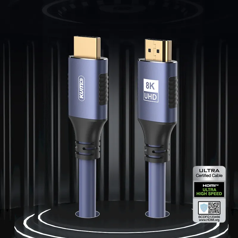 Cable HDMI trenzado de ultra alta velocidad certificado, cable 120 HDMI 8K HDMI 2,1 a Hz, compatible con Roku TV/HDTV/PS5/Blu-ray HDMI