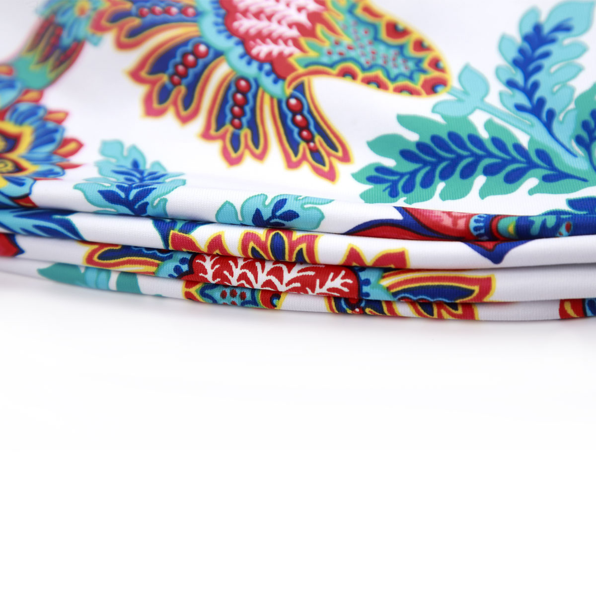 Wholesale 2021 fashion peacock printed swimsuit beach wear