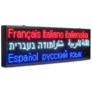 スクロールメッセージネオンデジタルディスプレイボード広告電子照明付きLEDメッセージボードショップ用移動標識