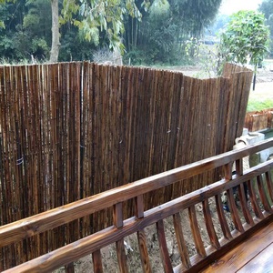 Cerca de Bambu para Pátio, Divisória Decorativa para Jardim, Estilo Japonês, Cerca de Pavilhão Carbonizado para Varanda Externa Yz-j101 - Product Image 5