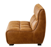 Fauteuil de loisirs vintage en cuir de luxe, industriel, durable, rembourré en mousse, pour la maison, le salon