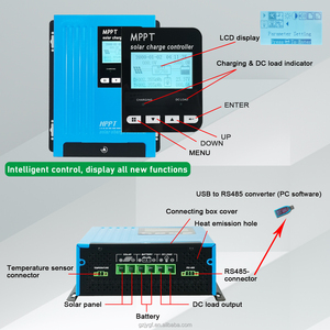 48V 60A MPPT LiFePO4 năng lượng mặt trời CHARGE CONTROLLER PV LCD pin năng lượng mặt trời sạc hiệu quả cao PV Bộ điều khiển - Product Image 4