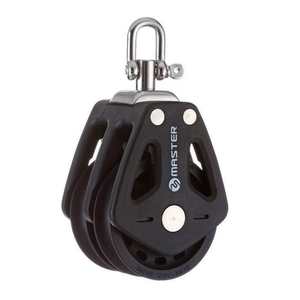 Polea de Rodamiento Giratoria de Doble Rueda para Yate/Barco de Vela, Diámetro de Rueda de 35 mm, Diámetro de Cable de 8 mm, Acero Inoxidable BP-3503F - Product Image 5