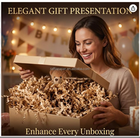 Papiers froissés kraft écologiques biodégradables pour remplissage de boîtes cadeaux, papier de rembourrage déchiqueté pour emballage de mariage et d'anniversaire