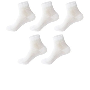 Pure Cotton Mesh Socks For Women Breathable Anti Bacterial Summer Thin Sock White Light Blue Pink Purple Yellow Black - Product Image 5