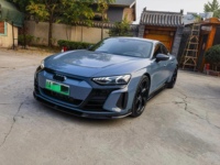 Kit carrosserie en fibre de carbone pour Audi E-tron GT, comprenant lèvre avant, diffuseur, spoiler et jupes latérales style F, accessoires automobiles