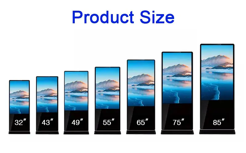 Yüksek kaliteli tam renkli ucuz dokunmatik Kiosk dijital reklam Kiosk LCD ekran reklam oyuncuları
