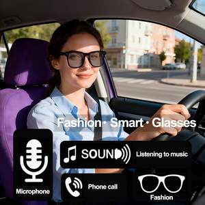 Lentes Inteligentes MNVOEQ para Traducción en Tiempo Real, Control por Voz, Forma Ovalada, Batería de Iones de Litio, Altavoz, para Hombres y Mujeres - Product Image 2