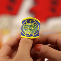 Écharpe de scout personnalisée de qualité supérieure avec glissière et patch brodé personnalisé, accessoire de scout unisexe