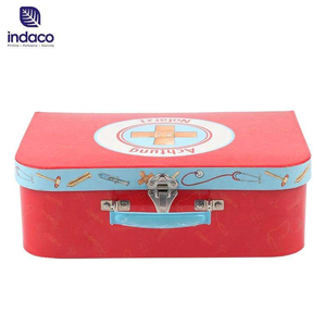 ECO Friendly Corrugated Paper <b>Suitcase</b> Baby Cardboard <b>Suitcase</b> with Handle - Product Image 1