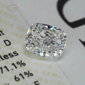 Đá tổng hợp nhân tạo DW 0.5ct, cắt kiểu gối, chứng nhận IGI, màu D, kích thước 8mm, kim cương 4mm VVS-VS dùng làm đồ trang sức - Product Image 1