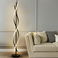 Lampadaire Nordique Minimaliste LED à Lumière d'Ambiance Verticale, Corps en Fer Créatif et Personnalisé pour Salon, Chambre à Coucher, Style Luxe