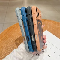 Funda Magnética de Lujo con Acabado Esmerilado para iPhone 17 Air 18 17 16 Pro Max, Carga Inalámbrica, Protección Contra Impactos