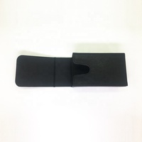 Boîte de rangement en cuir noir pur, fabricant chinois de haute qualité, boîtes d'extérieur, de Poker pour publicité, vente en gros