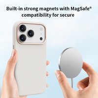 Étui magnétique antichoc en TPU intégral anti-traces de doigts de style professionnel pour téléphone portable série 17
