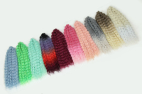 Extensions de cheveux en fibre haute température pour tressage au crochet torsadé, style Ariel Anna Russie, douces, lisses, ondulations profondes et bouclées, double trame machine