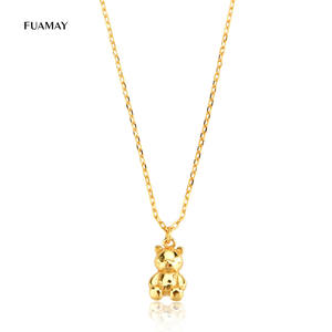 FUAMAY Plata Animal Anime <strong>Bear</strong> Pendant Choker <strong>Necklaces</strong> Woman <strong>Gummy</strong> <strong>Bear</strong> <strong>Necklace</strong> - Product Image 1