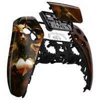 Pour boîtier de manette PS5-Coque avant sur le thème du motif personnalisé EXtremeRate et couverture de pavé tactile