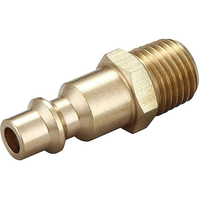 1/4 po. Raccords de tuyau d'air à connexion rapide en laiton mâle NPT pièces d'outils de compresseur d'air industriel OEM personnalisables