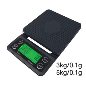 Tragbare Digitale Küchenwaage ABS Elektronische Kaffeewaage mit Timer und Filterbrühfunktion <span class=keywords><strong>5KG</strong></span> Batteriebetrieben 0,1g Genauigkeit - Product Image 5