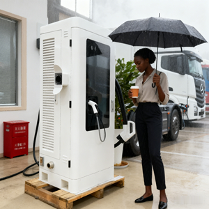 Station de recharge de voiture électrique 22 kW 80A Double port Borne de recharge de véhicule électrique pour usage commercial - Product Image 3