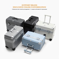 Valise pilote OEM 20 pouces avec couvercle rabattable, cadre en aluminium et roues silencieuses HINOMOTO