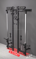 DINUO Rack mural pliable pour oiseaux, 180 °   Cage de musculation compacte avec système de poulies à câble pour salle de sport à domicile