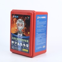Appareil respiratoire de sauvetage d'incendie de filtre de masque d'évacuation d'incendie standard d'urgence certifié pour la protection de sécurité d'utilisation d'hôtel à la maison