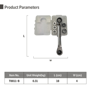 8 Mét 10 Mét 12 Mét 13 Mét 14 Mét 17 Mét 19 Mét Có Thể Điều Chỉnh Head Ổ Cắm Ratchet Wrench Set Ổ Cắm Ratchet Cờ Lê - Product Image 3