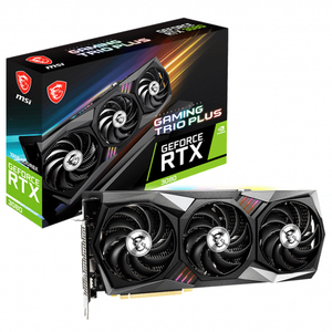 การ์ดจอ MSI NVIDIA GeForce RTX 3080เกม Trio PLUS 10g LHR มือสองพร้อมการ์ดวิดีโอความเร็วหน่วยความจำ19 Gbps - Product Image 1
