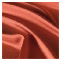 Tissu satiné en rouleau, techniques de tissage, échantillon gratuit, polyester 75d*95d, tissu satiné imitation acétate pour robe de mode