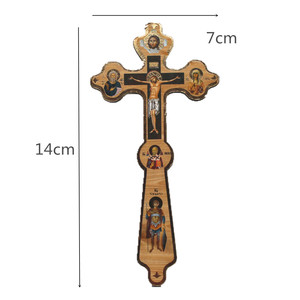 Cruz Ortodoxa de Mano Jesucristo Crucifijo de Madera Navidad Catolicismo Cristianismo Utensilios Religiosos para Iglesia - Product Image 5