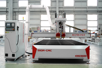 Routeur CNC ATC avec tête de perçage 5+4 lignes, broche 9 kW, haute efficacité pour le nesting de la menuiserie et la fabrication de meubles en MDF