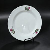 Assiettes en mélamine rondes imprimées fleurs, durables, résistantes au lave-vaisselle, pour restaurant, dîner, fête, pique-nique, vente en gros